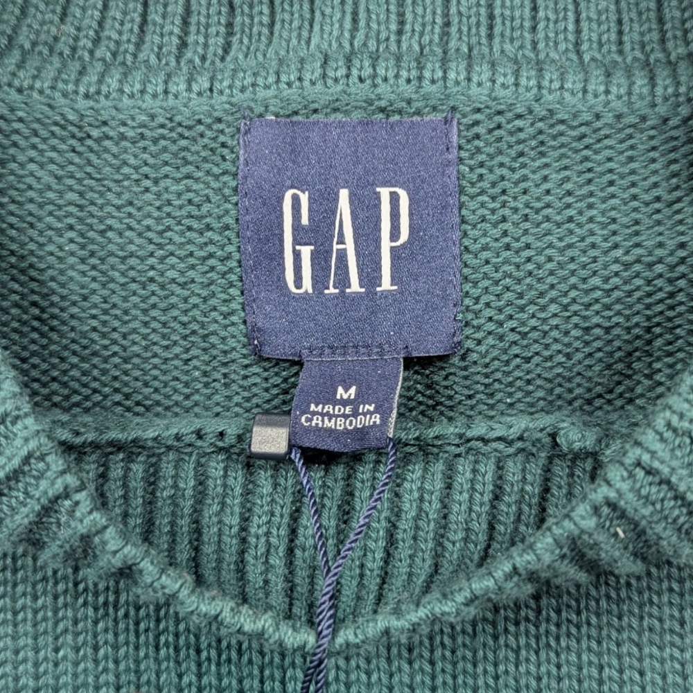 GAP | Women's Ribbed Cowl Neck Pullover Oversized Sweater | Green | Medium - Picture 3 of 12
